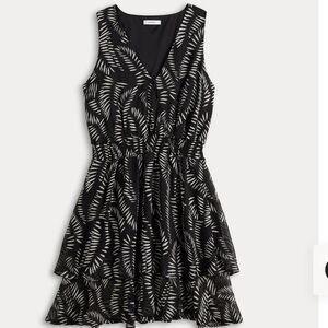 Women's Nine West Black & Grey/White Smocked Waist Mini Dress Size XXL